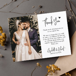 予算ハート写真結婚のThank You Script Flyer チラシ