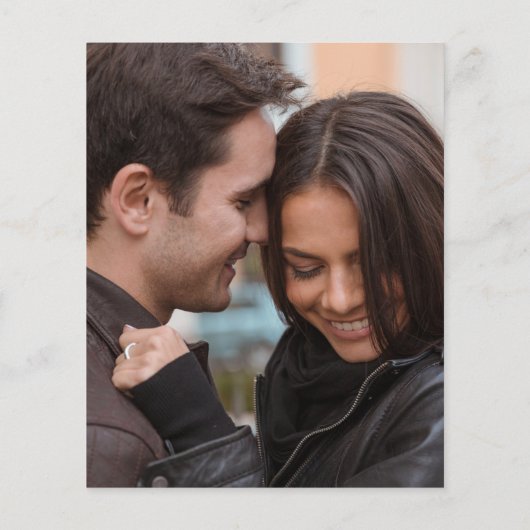 予算ハート2写真婚約のお知らせ (裏面)