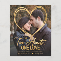 予算ハート2写真婚約のお知らせ