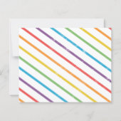 予算バウンスキッズエイジバースデーパーティーの招待 (裏面)