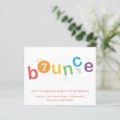 予算バウンスキッズエイジバースデーパーティーの招待 (スタンド正面)