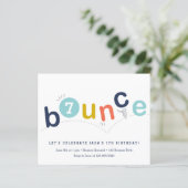 予算バウンスバースデーパーティーの招待 (スタンド正面)