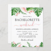 予算バチェロレッテ週末の旅程トロピカル (正面/裏面)