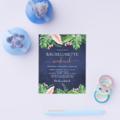 予算バチェロレッテ週末の旅程トロピカル チラシ (シングル)