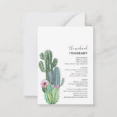 予算バチェロレッテ週末招待状と旅程 ノートカード (裏面)