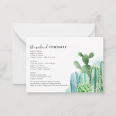 予算バチェロレッテ週末（旅程あり） ノートカード (裏面)