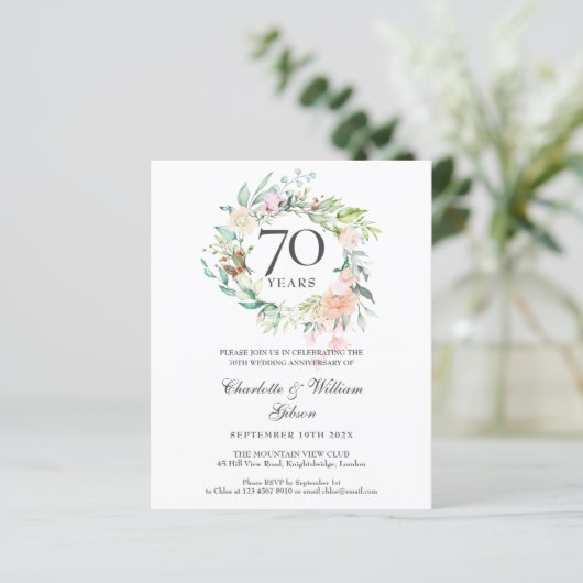 予算バラガーランド70周年記念招待状 (スタンド正面)