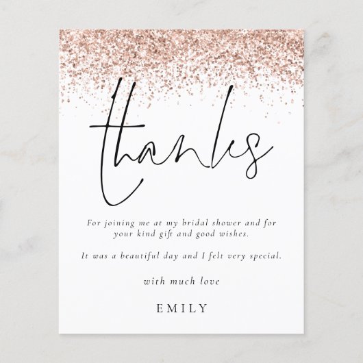 予算バラグリッターフォトブライダルシャワー感謝してい (正面)