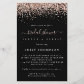 予算バラグリッターブライダルシャワー大招待状 (正面)