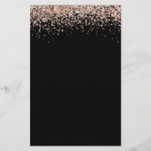 予算バラグリッターブライダルシャワー大招待状 (裏面)