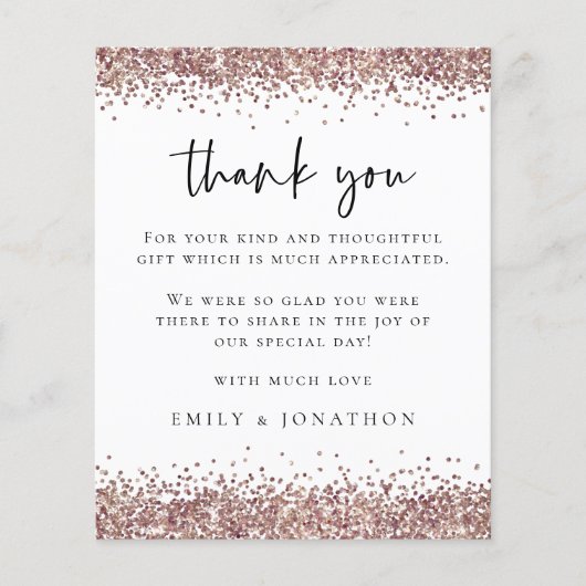 予算バラグリッター結婚写真の白感謝してい色 (正面)