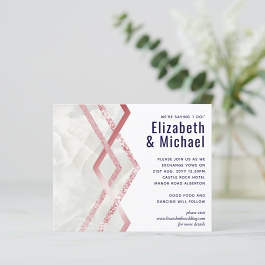 予算バラゴールドフォイルの外観の幾何結婚の (スタンド正面)