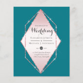 予算バラゴールドフォイルの外観の幾何結婚の (正面)