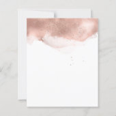 予算バラ結婚金ゴールド夕べパーティの招待状 (裏面)