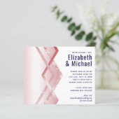 予算バラ金ゴールドアールデコフォイルルルック結婚ネイビー (スタンド正面)