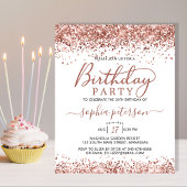 予算バラ金ゴールドエイジホワイト誕生日招待状