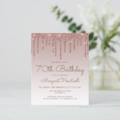 予算バラ金ゴールドグラム70thバースデーパーティー招待状 (スタンド正面)