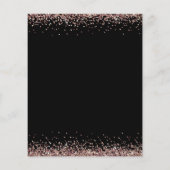 予算バラ金ゴールドグリッタースクリプトブラックRSVP (裏面)