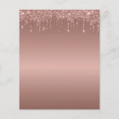 予算バラ金ゴールドグリッタードリップベビーシャワーbyメール (裏面)