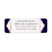 予算バラ金ゴールドグリッターフォイルルック結婚ズ ラベル (正面)