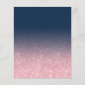 予算バラ金ゴールドグリッターブライダルシャワーネイビー (裏面)