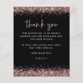 予算バラ金ゴールドグリッターブライダルシャワーブラック感謝してい (正面)