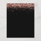 予算バラ金ゴールドグリッターブライダルシャワーブラック (裏面)