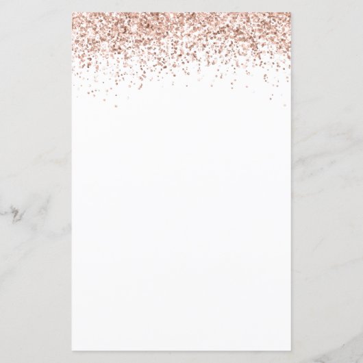 予算バラ金ゴールドグリッターホワイトヘンパーティー招待状 (裏面)