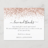 予算バラ金ゴールドグリッター写真結婚の感謝 (正面)