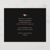 予算バラ金ゴールドグリッター卒業サンキューカード (裏面)