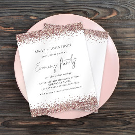 予算バラ金ゴールドグリッター夕べ招待状