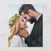 予算バラ金ゴールドグリッター結婚写真感謝してい (裏面)