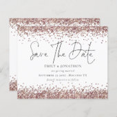 予算バラ金ゴールドグリッター結婚QRコー救ドの日付 (正面/裏面)