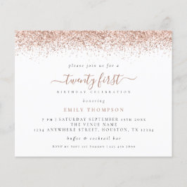 予算バラ金ゴールドグリッター21パーティの招待状