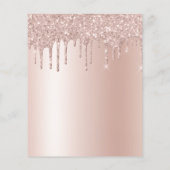 予算バラ金ゴールドグリッターSweet sixteen誕生日 チラシ (裏面)