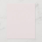 予算バラ金ゴールドティーポットブライダルティー招待状 (裏面)