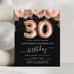 予算バラ金ゴールドバルーン30th誕生日パーティー<br><div class="desc">30番目の予算(30th)30誕生日パーティー赤面ピンク – バラ金ゴールドバルーンと紙吹雪誕生日パーティーの招待。これは、バラ金ゴールドと赤面ピンクモダングリッタースパークルバースデーパーティーのための完璧な誕生日ガーリー招待状である。アイテム連絡を一致させるためデザイカスタマイズナーをお願い。</div>