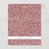 予算バラ金ゴールドピンクグリッター誕生日 (裏面)