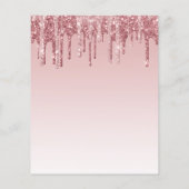 予算バラ金ゴールドピンクスパークルグリッターベビーシャワー (裏面)