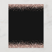 予算バラ金ゴールドブラック任意の年齢21歳の誕生日 チラシ (裏面)