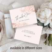 予算バラ金ゴールドモダン赤面結婚の感謝していユー ノートカード