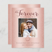 予算バラ金ゴールド婚約写真のお知らせ (正面/裏面)