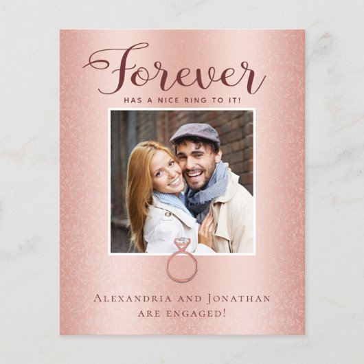 予算バラ金ゴールド婚約写真のお知らせ (正面)