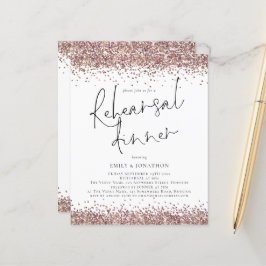 予算バラ金ゴールド結婚グリッターのリハーサルディナー