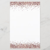 予算バラ金ゴールド結婚グリッターの夕べ招待状 (裏面)