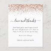 予算バラ金ゴールド結婚グリッターの愛と感謝してい (正面)