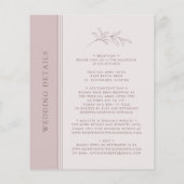 予算バラ金ゴールド赤面モノグラムウェディング招待 (裏面)