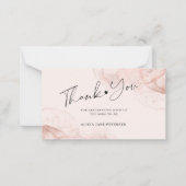 予算バラ金ゴールド赤面赤ちゃん感謝していシャワーあなた ノートカード (正面)