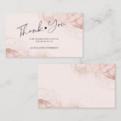 予算バラ金ゴールド赤面赤ちゃん感謝していシャワー小さい エンクロージャーカード (正面/裏面)