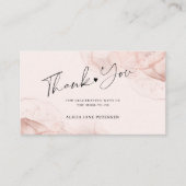 予算バラ金ゴールド赤面赤ちゃん感謝していシャワー小さい エンクロージャーカード (正面)